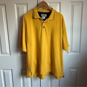 Union Outfitters men’s yellow short sleeve work polo